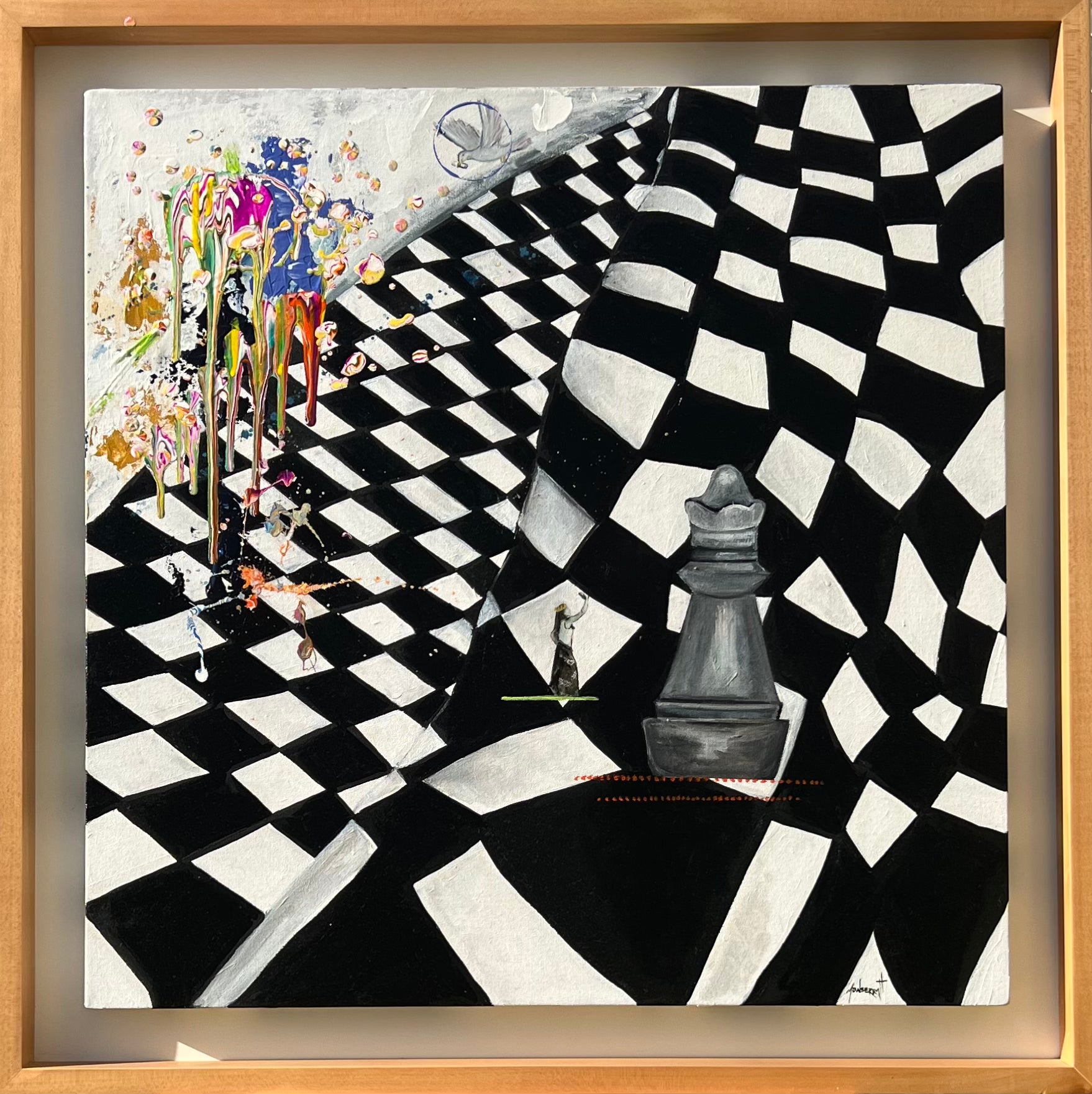 Audaz - Pintura Acrílica Original sobre Tela 95x95 cm